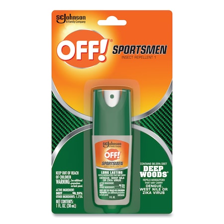Off Deep Woods Sportsmen Insect Repellent, 1 oz Spray Bottle, PK12 317188